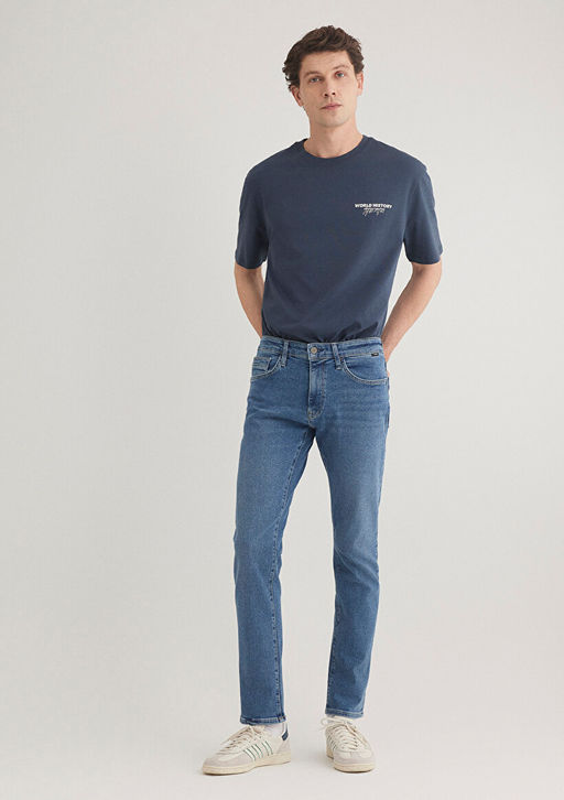 Jake 90lar TOKK Indigo Mavisi Jean Pantolon  фото 2
