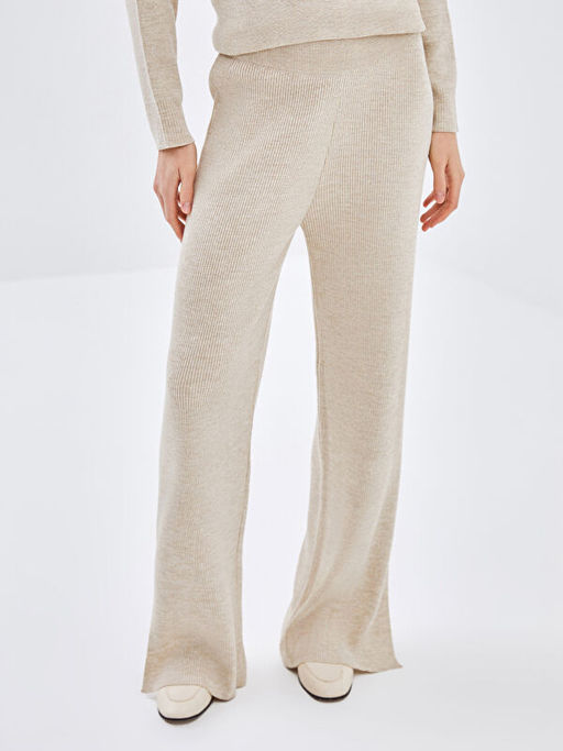 Beli Lastikli Kad?n Triko Pantolon