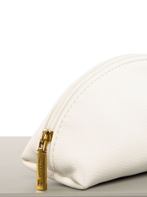 LACCOMA косметичка Анетта-826-белый эко кожа хлопок  фото 3