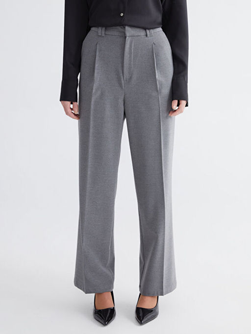 Beli Lastikli Kad?n Pileli Pantolon