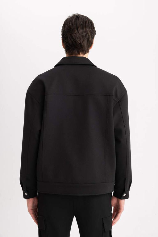 Куртка-поло с воротником-поло Relax Fit Пальто - Defacto фото 10