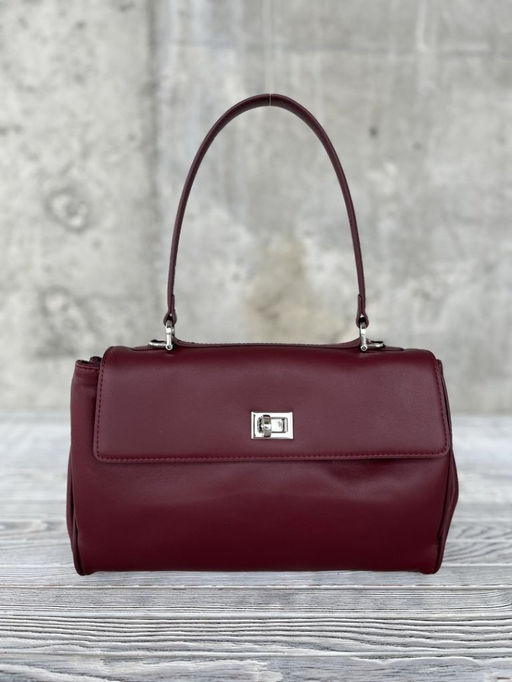 Женская кожаная сумка-портфель 8399-2 Бордо - Sergio valentini фото 2