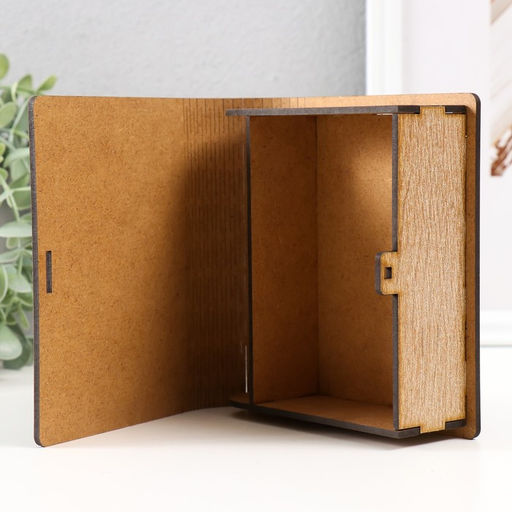 Деревянная шкатулка-книга «Бабочки» 14×12х5 см