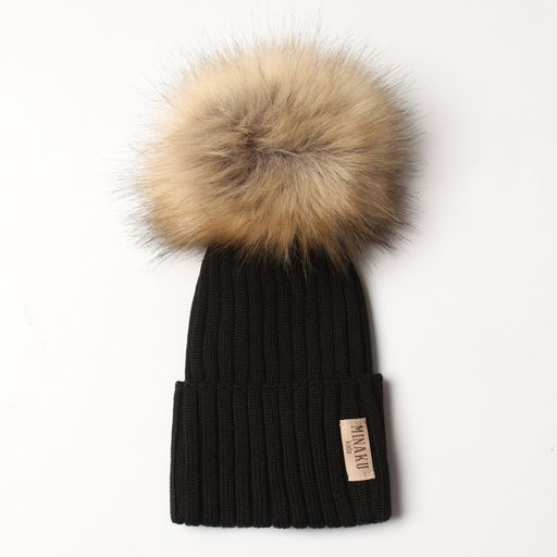 Шапка детская MINAKU, размер 44-46 (9 мес. - 1 год), чёрная