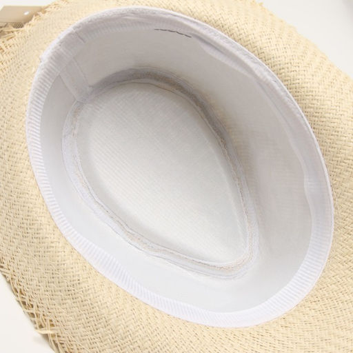 Шляпа мужская MINAKU, размер 58, молочная