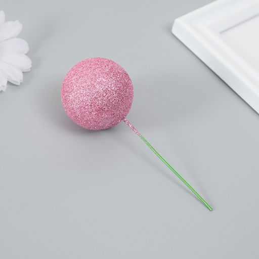 Декор для творчества «Шарики розовый блеск», d=2; 3; 3.5 и 4 см, набор 20 шт.