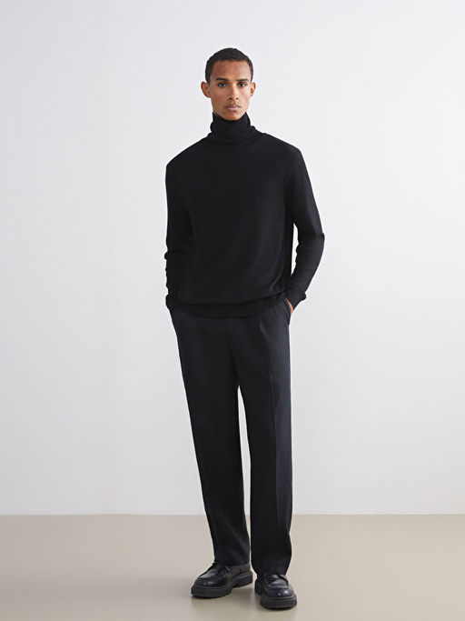 Bal?k?? Yaka Erkek Triko Kazak