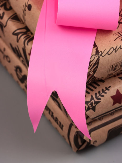 Цена за 20 шт. Подарочный бант - шар №4.5, розовый, для упаковки подарков