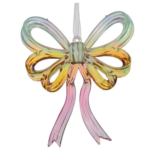 Украшение новогоднее "Бант", L11 W2 H13,5 см, 2в.