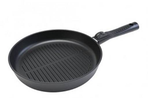 Сковорода-гриль Ферра Индукция, cъемная ручка, 26 см - Нева металл посуда фото 2