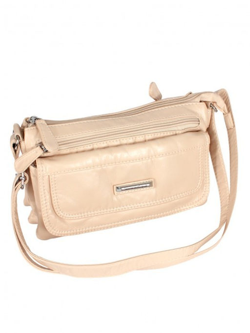 Сумка женская искусственная кожа Guecca-104, 3 отд, плечевой ремень, св, бежевый SALE 264069 - Adelia фото 5