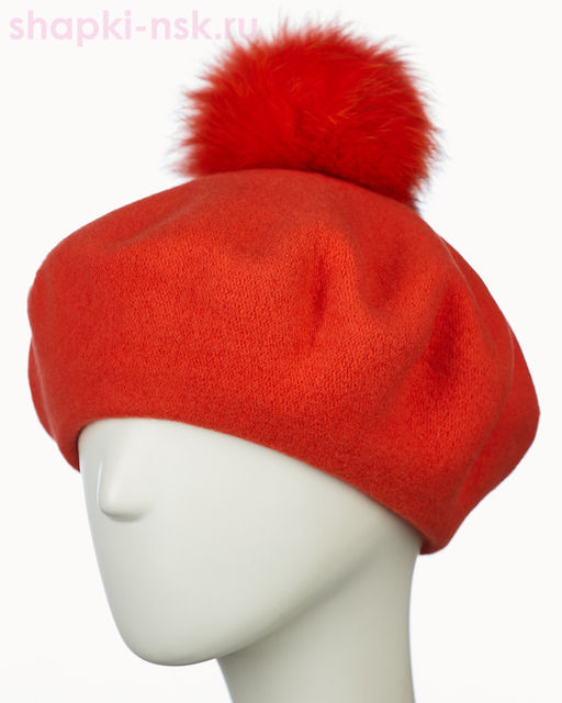 Берет фетр флис Помпон 115 Берет женский флис (58-59) - Tonak фото 45