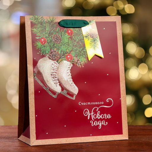 Пакет подарочный Твой подарок ,люкс 26 х 32 х 12 см - Simaland фото 5