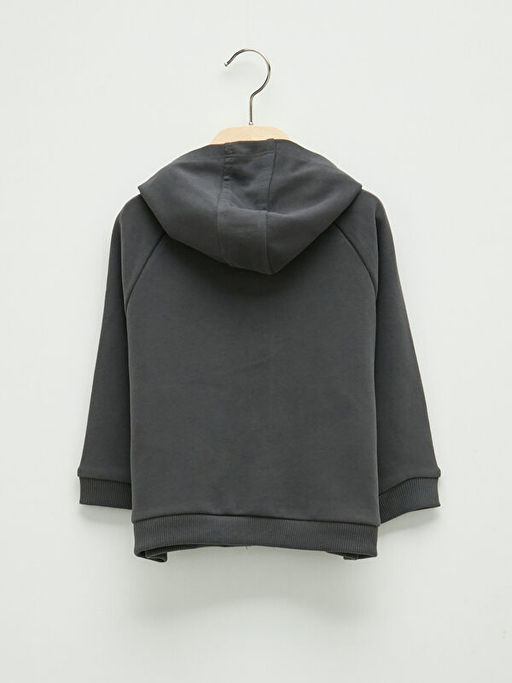 Kap??onlu Uzun Kol Basic Erkek Bebek Fermuarl? Sweatshirt - Waikiki фото 2