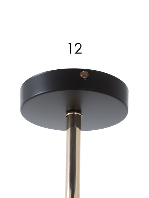 Люстра 12253/3, 3хE27, 60 Вт, кофе/золото