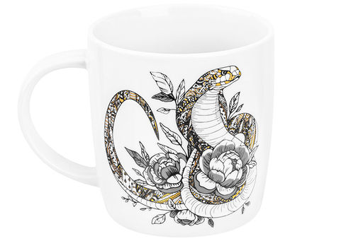 Кружка 380 мл 12,5*9*9,3 см Змея, NEW BONE CHINA - Elan gallery фото 6