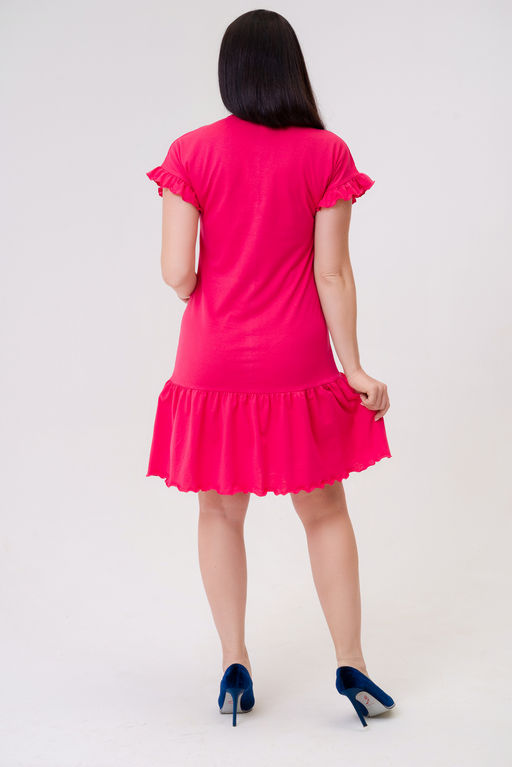 Платье женское из кулирки Чейси 2 малиновый