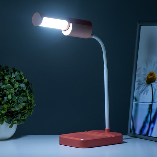 Настольная лампа «Лансер» LED 3.5 Вт USB АКБ красно-розовый 11×15×45 см RISALUX