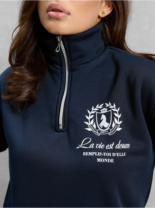 Свитшот "Молния" Синий Женский