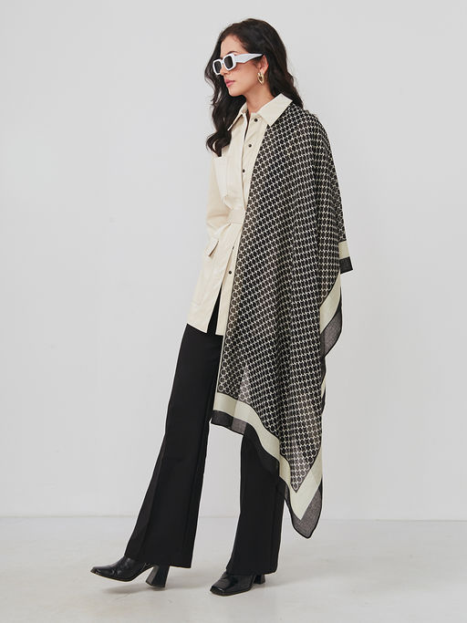 Большой, мягкий, тонкий и очень нежный двусторонний палантин - Tantino фото 3