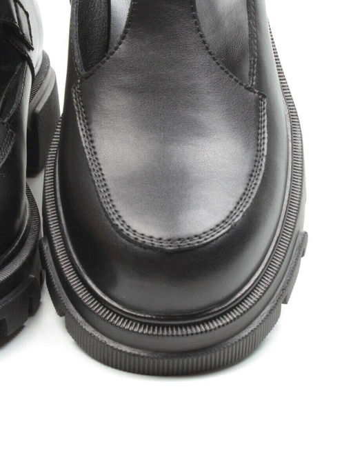 03-C1820-1 BLACK Полуботинки женские (натуральная кожа)