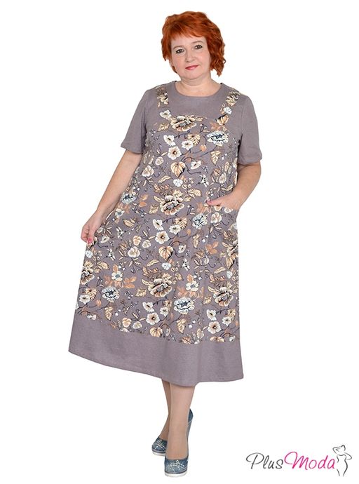 Платье Модель №1223 размеры 44-84 - Plusmoda фото 3