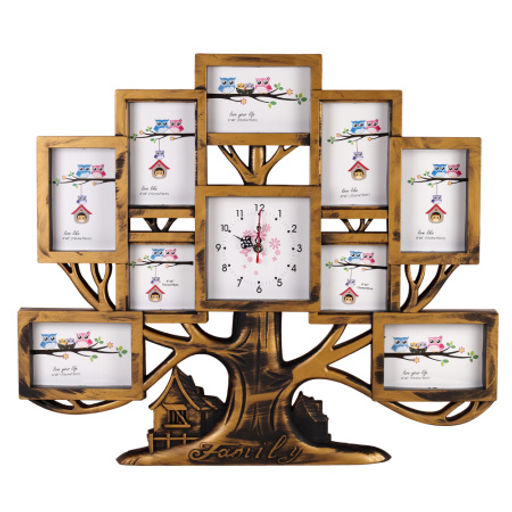 Фоторамка коллаж с часами Дерево 68x57 см / WK12B /уп 12/10 фото - Галеонтрейд фото 7