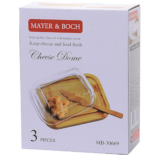 30669 Масленка стекло-бамбук с ножом МВ (х24) - Mayer&boch фото 4