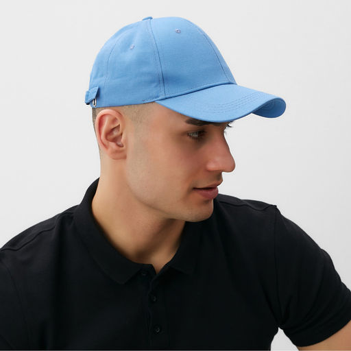 Кепка однотонная MINAKU, голубой, размер 58