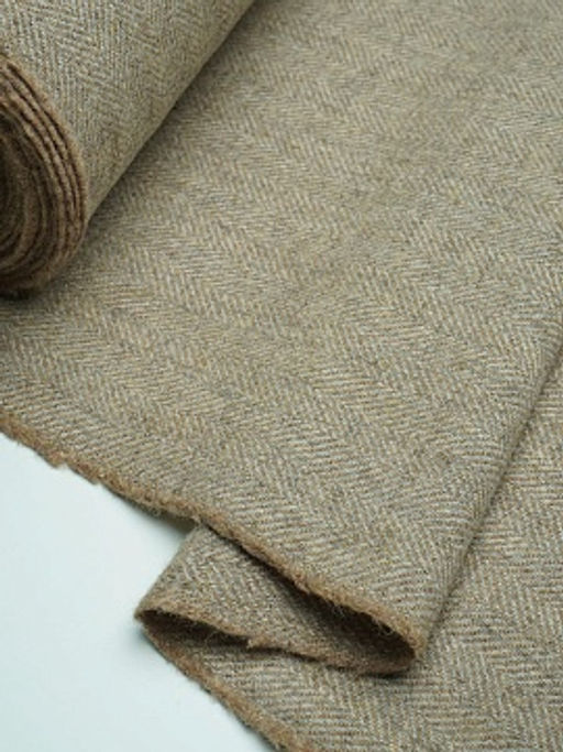 Шерсть пальтово-костюмная Твид Елочка цв.песочный, ш.1.5м, шерсть-60%, п/э-40%, 310гр/м.кв