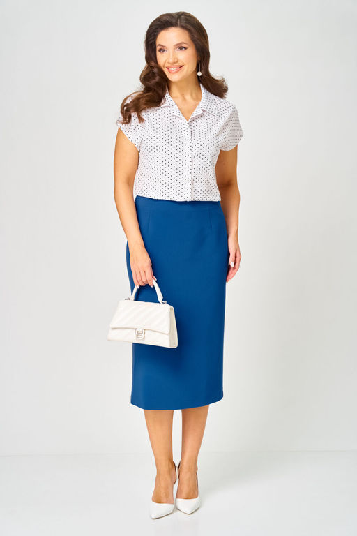 Блуза Lenata 12550 горох