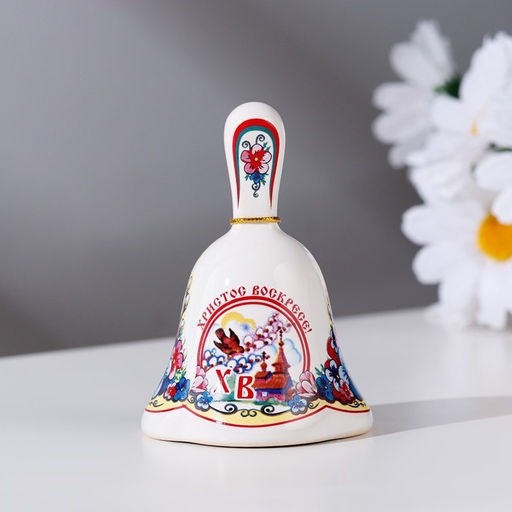 Колокольчик с ручкой Тюльпан. Пасха, готика, 9 см - Simaland фото 4