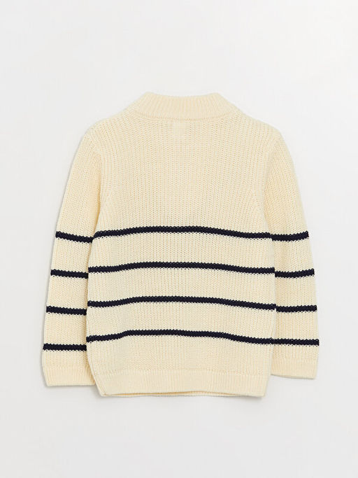 Bisiklet Yaka ?izgili Erkek Bebek Triko Kazak - Waikiki фото 2