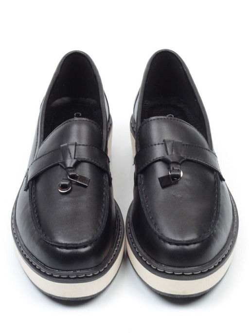 03-5061-1 BLACK Лоферы женские (натуральная кожа)