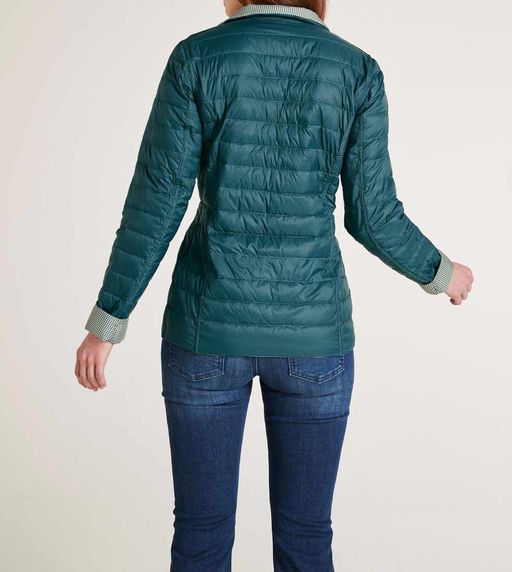 Пуховик двухсторонний, зелено-белый - Ashley brooke фото 4