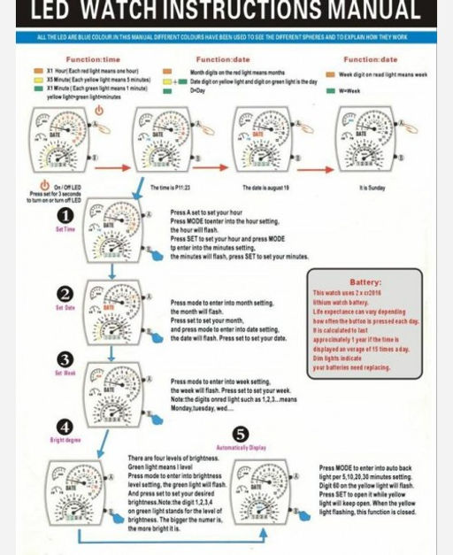 LED-часы "Спидометр" 904194