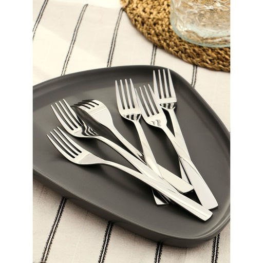 Цена за 6 шт. Вилка столовая Magistro Bravo, длина 18.8 см, толщина 2 мм, нержавеющая сталь  фото 5