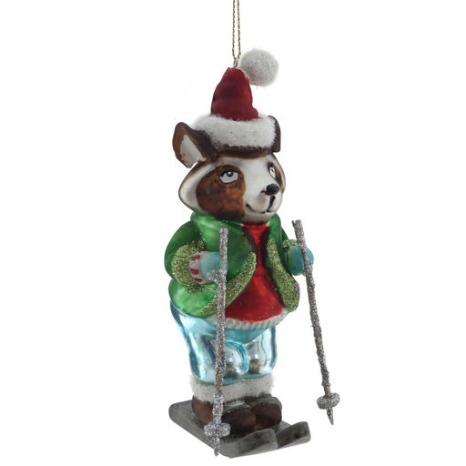 Новинка Украшение новогоднее "Енот", L6 W6,5 H15 см
