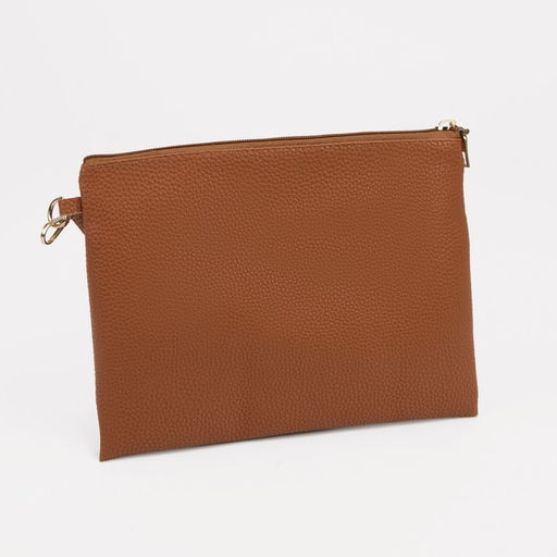 Сумка-клатч на молнии, цвет рыжий - Simaland фото 2