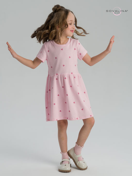 Платье Лето лапша сердца на розе - Sovalina фото 3