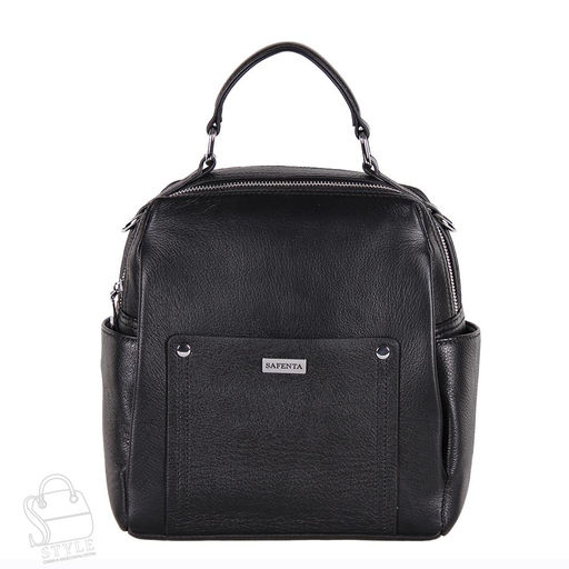 Рюкзак женский кожаный 99353-2 black Velina Fabbiano-Safenta/20 в Новосибирске