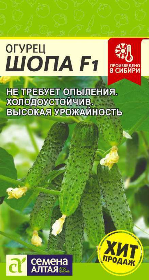 Огурец Шопа F1 5шт. (Семена Алтая)