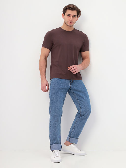 Футболка мужская короткий рукав GREG G145-V-70265 (кофейный)  фото 9