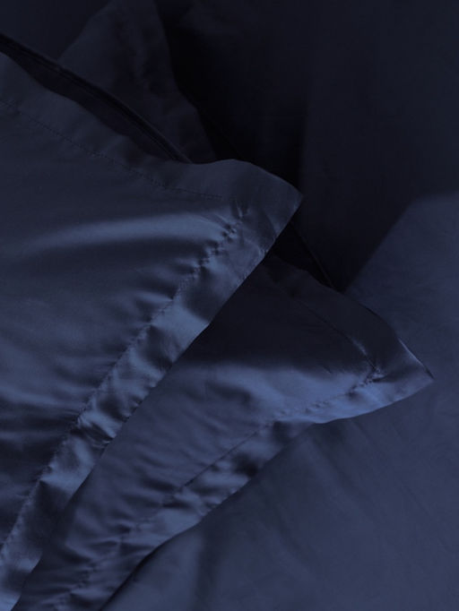 Наволочка SL Home Tencel, 50×70+3 см, синяя, тенсель, эвкалиптовое волокно 100%
