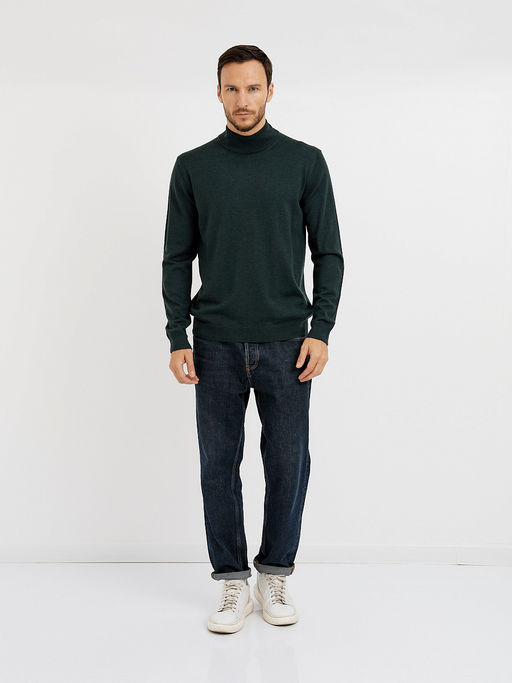 водолазка мужская базовая из шерсти - Glenfield фото 3