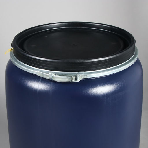 Бочка пищевая, 227 л, пластиковая, с крышкой, не штабелируемая, Open Top Drums