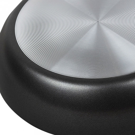 "Атлас" Сотейник с антипригарным покрытием д24см, h6,3см, s1,5мм, стеклянная крышка, бакелитовая ручка (Россия)