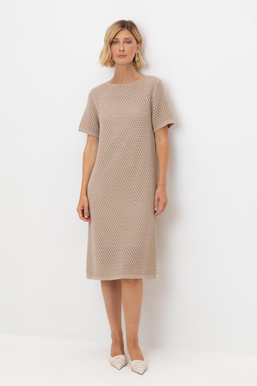 ЕВ 527/бежевый платье жен