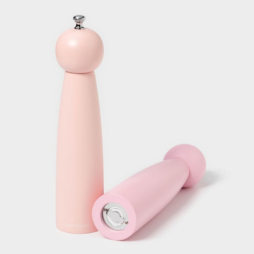 Набор мельниц для специй Доляна Облако, 2 шт., 27 см, розовый  фото 4