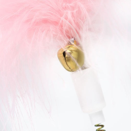 Игрушка-неваляшка Перьевой взрыв для кошек, 20 см, голубая - Пижон фото 4